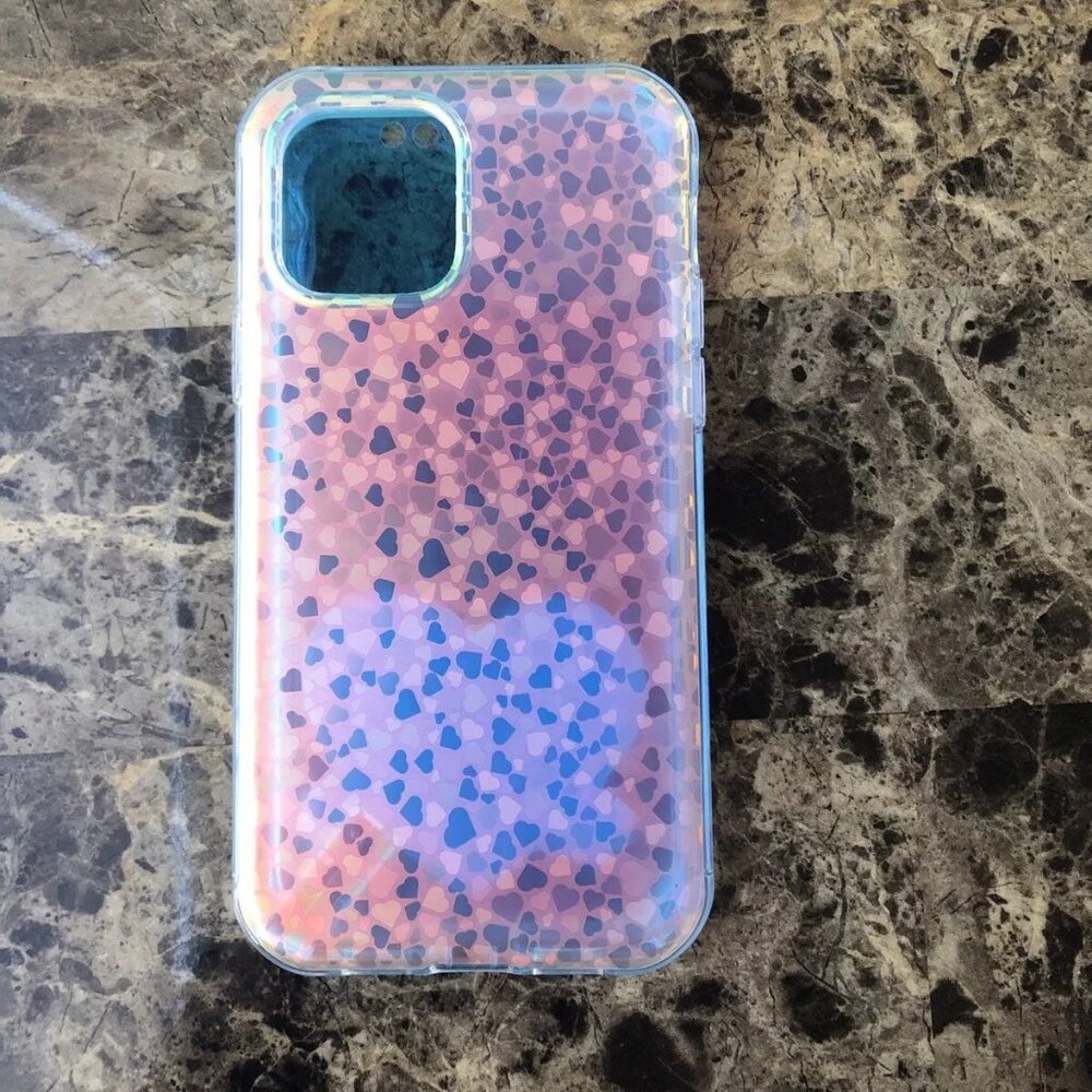 Hocase iPhone 12 / 12 Pro 6.1” Phone Case Golden Hearts New Open Package